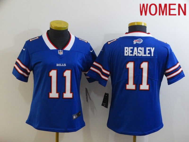 Women Buffalo Bills #11 Beasley Blue Nike Limited Vapor Untouchable NFL Jerseys->women nfl jersey->Women Jersey